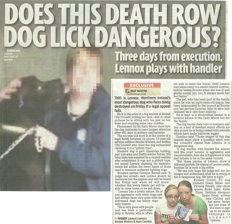 Daily Mirror - 13th September 2011 Click To Enlarge